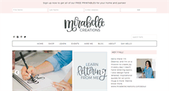 Desktop Screenshot of mirabellecreations.com