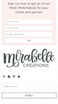 Mobile Screenshot of mirabellecreations.com